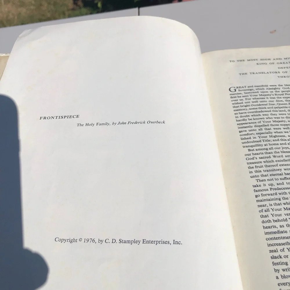 Classic White Holy Bible - White sling James Version CSS Edition 2976